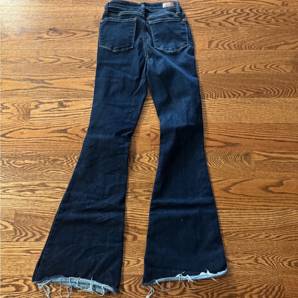 Dark Blue Flare Judy Blue Jeans for Women - Picture 4 of 4